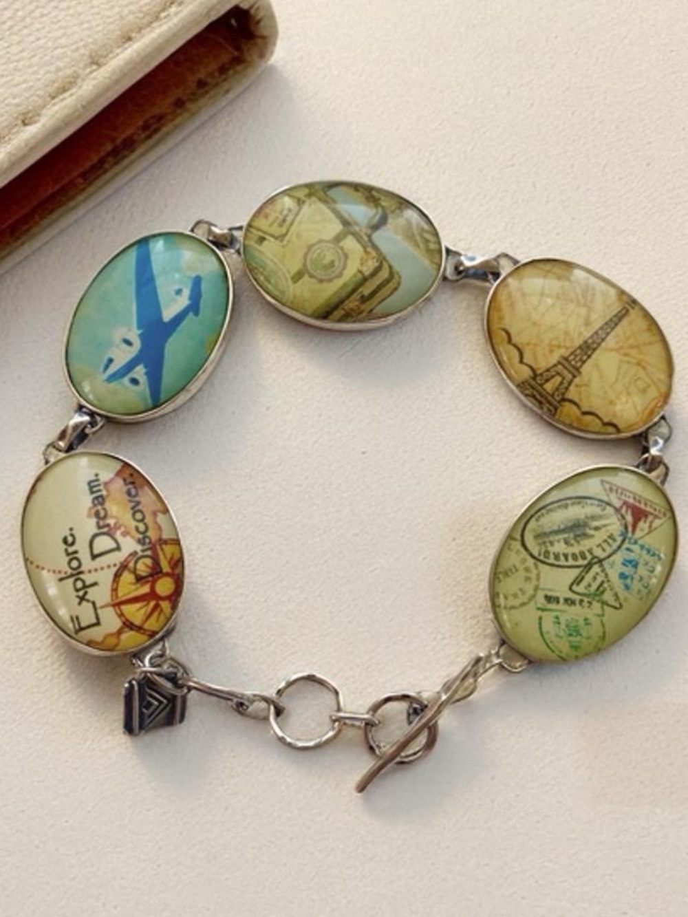 Silpada Passport Bracelet Rare B2436